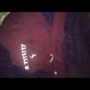 Burgundy PINK Two Piece Sweatsuit